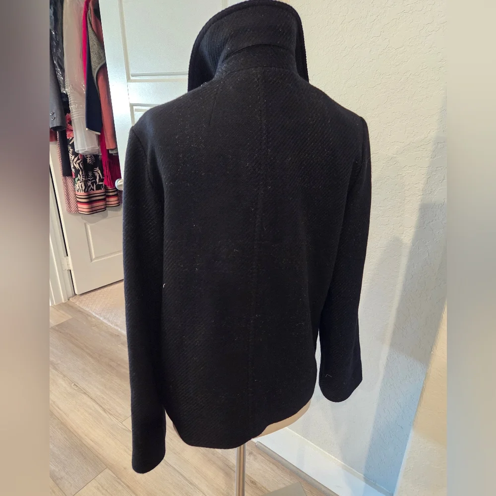 MICHAEL KORS WOMEN'S BLACK PEA COAT SIZE MEDIUM